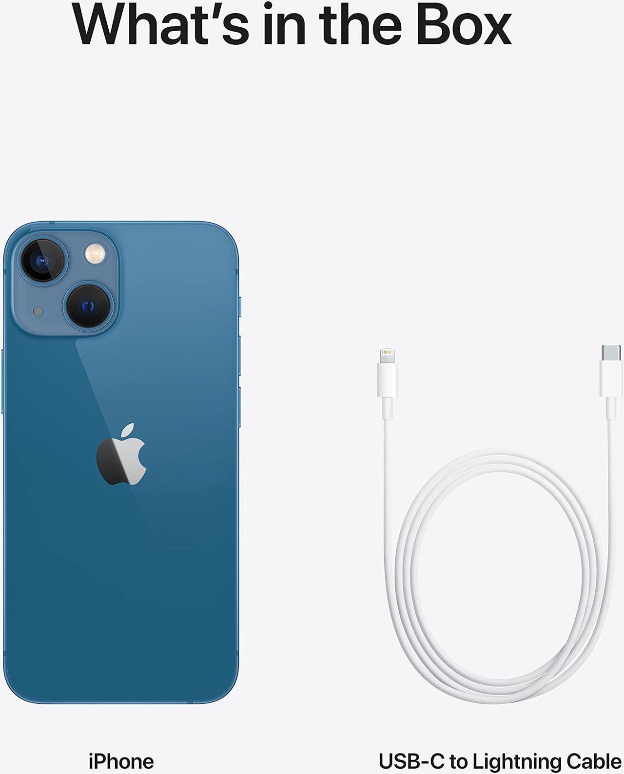 Alt view image 5 of 6 - Apple iPhone 13 Mini 256GB Fully Unlocked Blue - Grade A