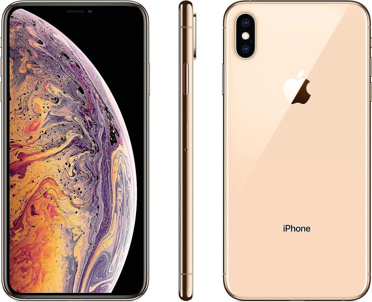 Alt view image 4 of 5 - Apple iPhone XS Max 64GB Fully Unlocked Gold - Grade A