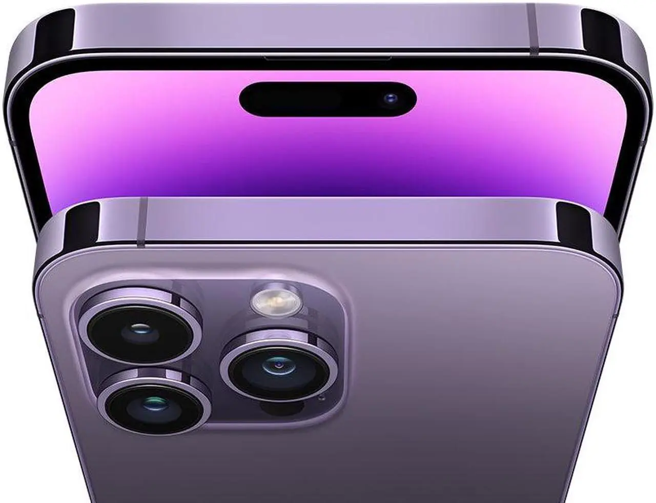 Alt view image 5 of 6 - Apple iPhone 14 PRO MAX 128GB Fully Unlocked Deep Purple -Refurbished Very Good