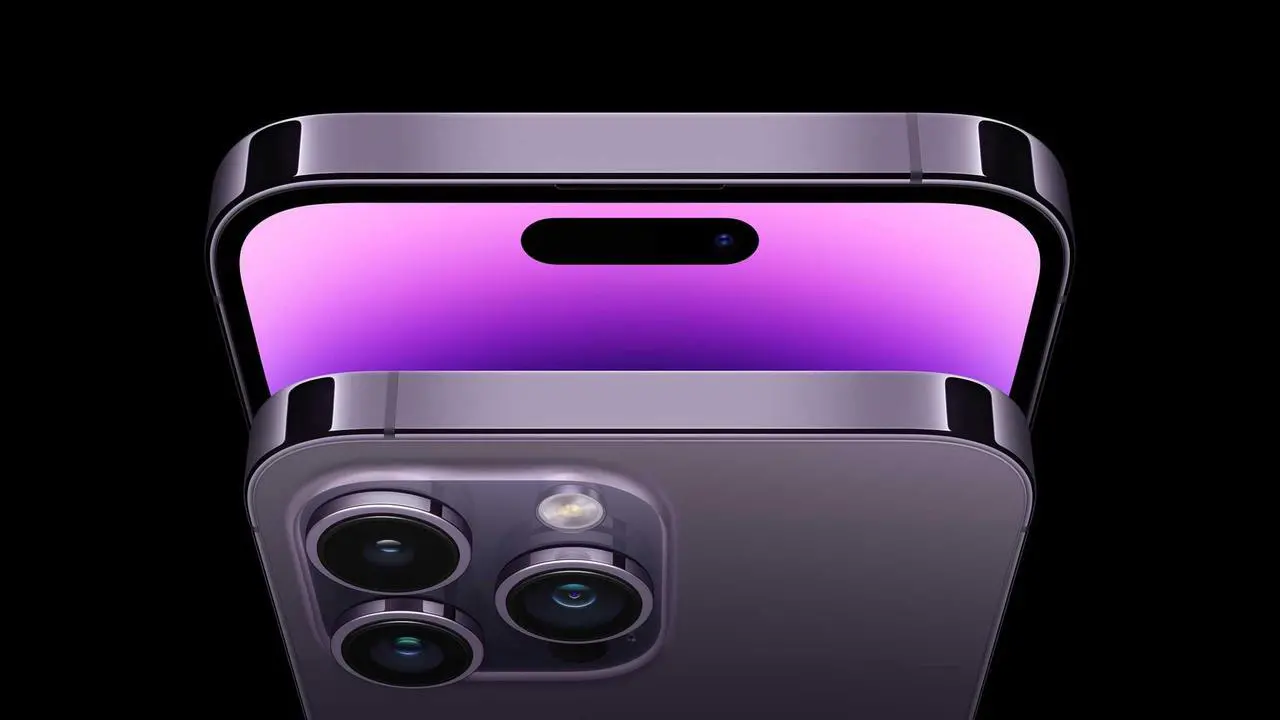 Alt view image 3 of 5 - Apple iPhone 14 PRO 512GB Fully Unlocked Deep Purple - Grade B