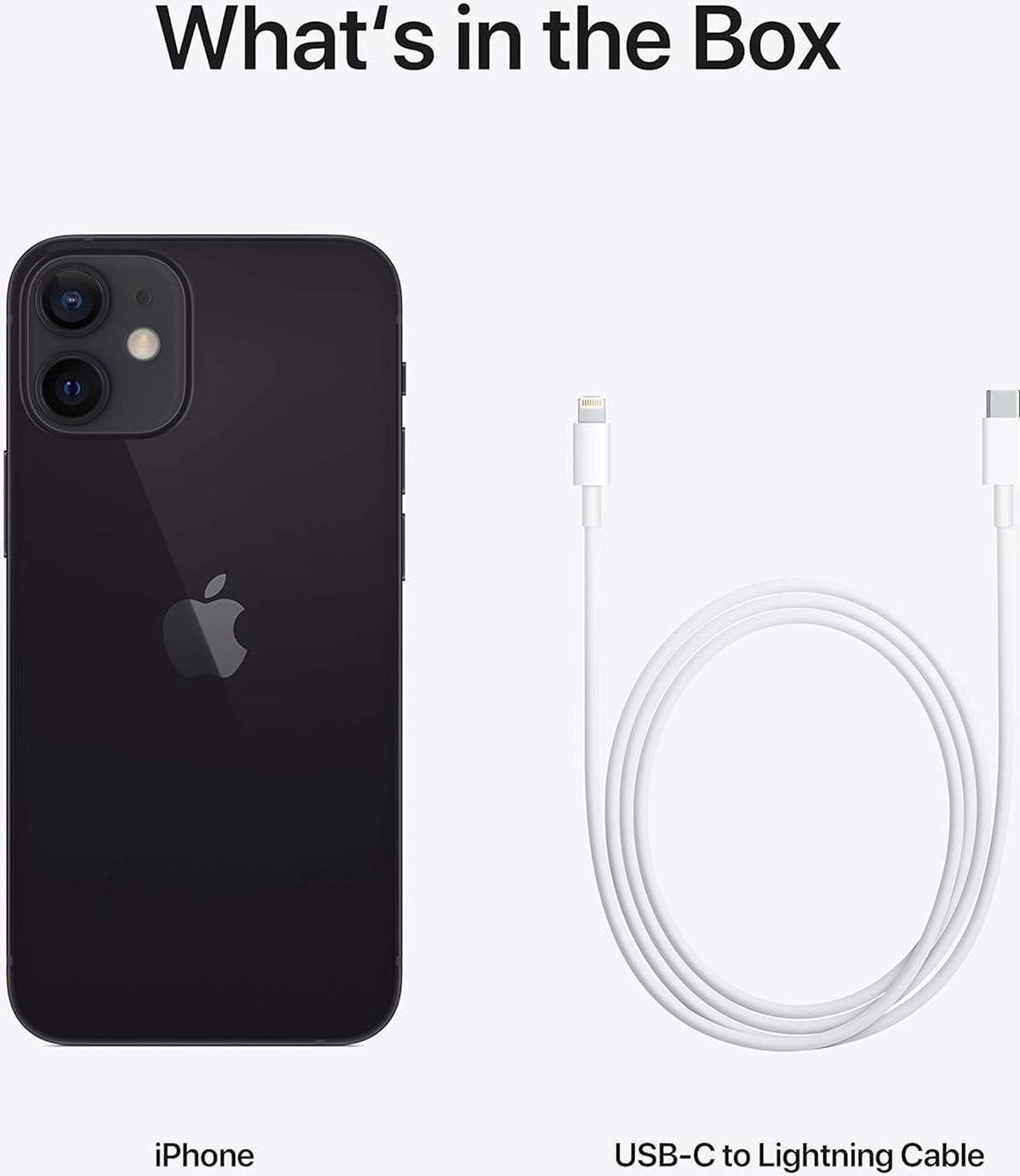 Alt view image 5 of 5 - Apple iPhone 12 Mini 64GB Fully Unlocked Black Very Good - Grade B