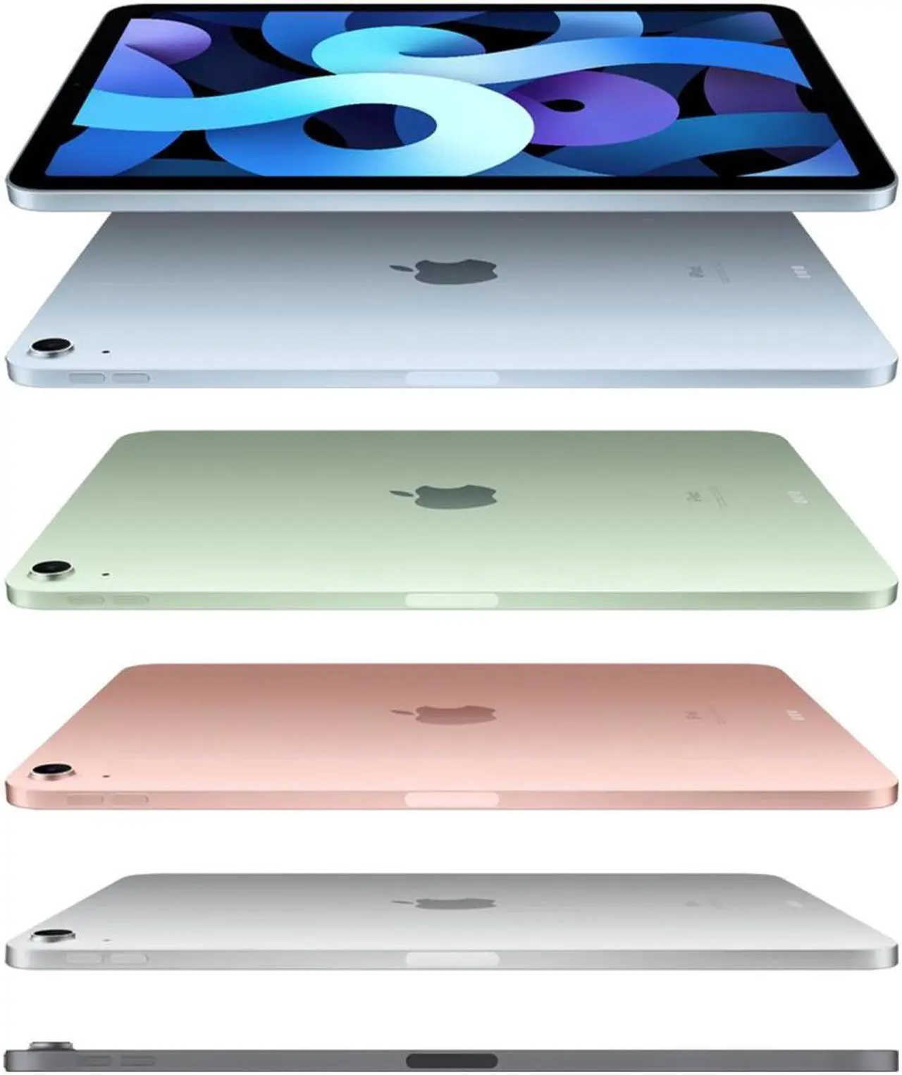 Alt view image 3 of 6 - Apple iPad Air 10.9 4th Gen (2020) 64GB (Wi-Fi + Cellular) Sky Blue (Refurbished Good)