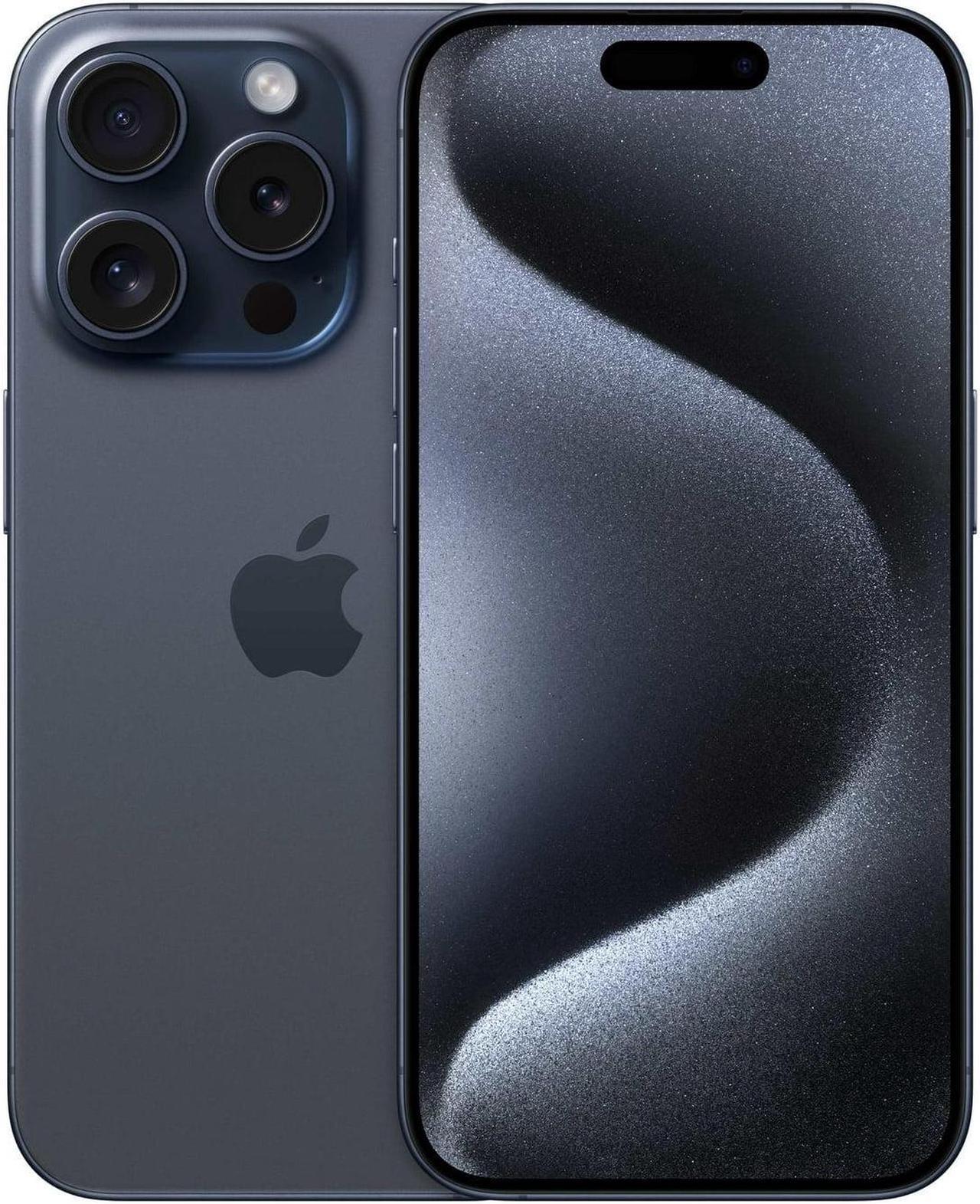 Main image of Apple iPhone 15 PRO 128GB Fully Unlocked Blue Titanium - Refurbished Very Good