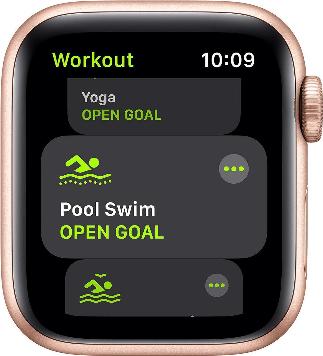 Alt view image 3 of 4 - Apple Watch Series SE 40MM Gold Aluminum Case with Pink Sport Band (GPS + Cellular) - Refurbished Very Good