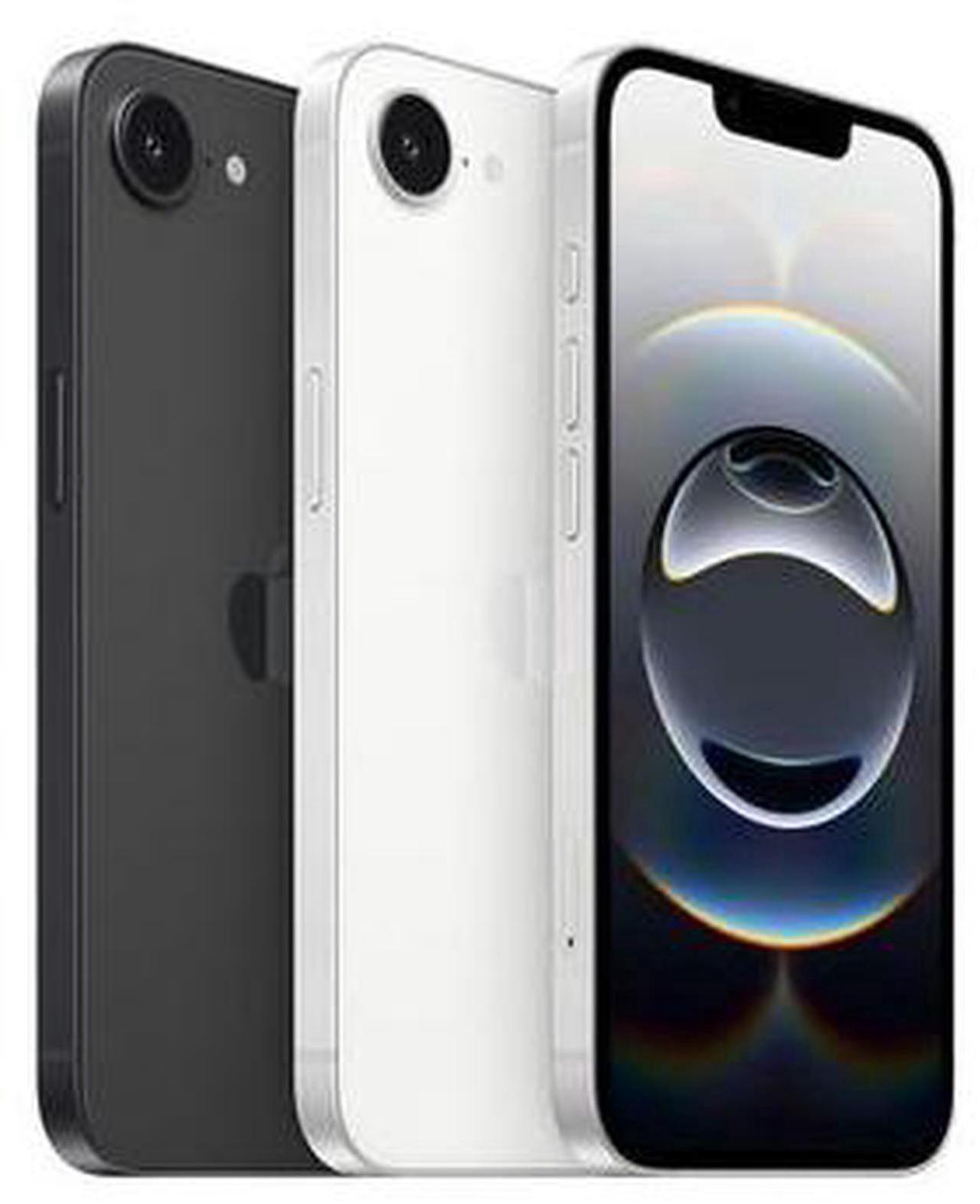 Alt view image 6 of 6 - Apple iPhone 16E 128GB Fully Unlocked Black-Refurbished Good