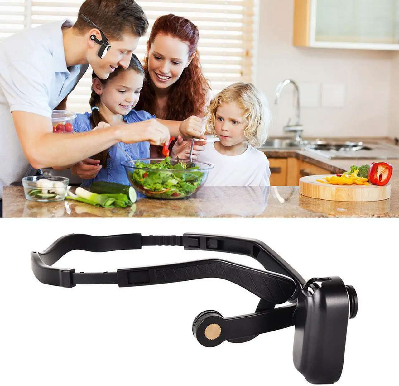 Alt view image 3 of 6 - Head Strap Hat Clip for Insta360 Go3 Headband Accessories Head Belt Strap Mount