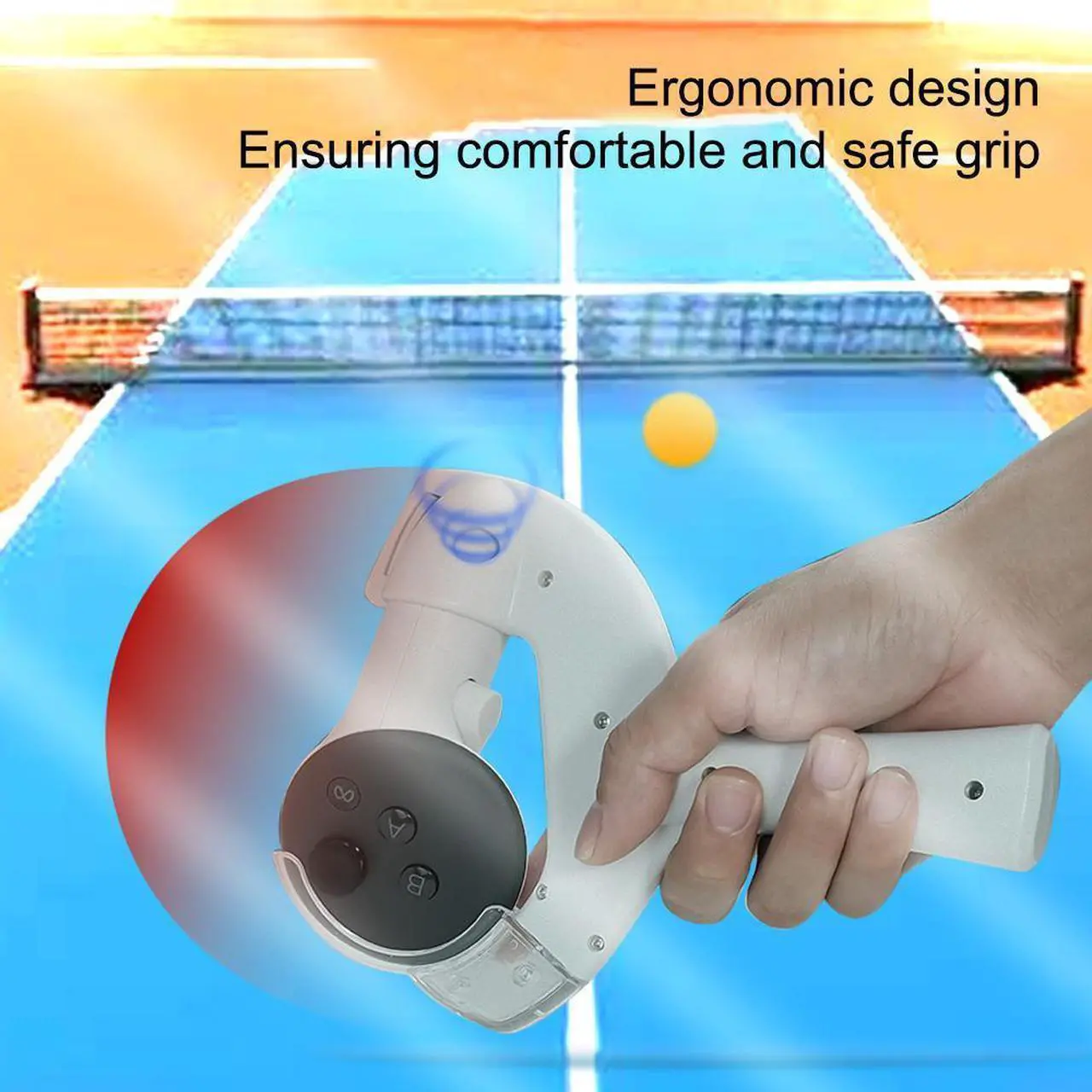 Alt view image 5 of 7 - Table Tennis Adaptor for Meta Quest 3 Controller Handle Grip VR Gaming Accessories