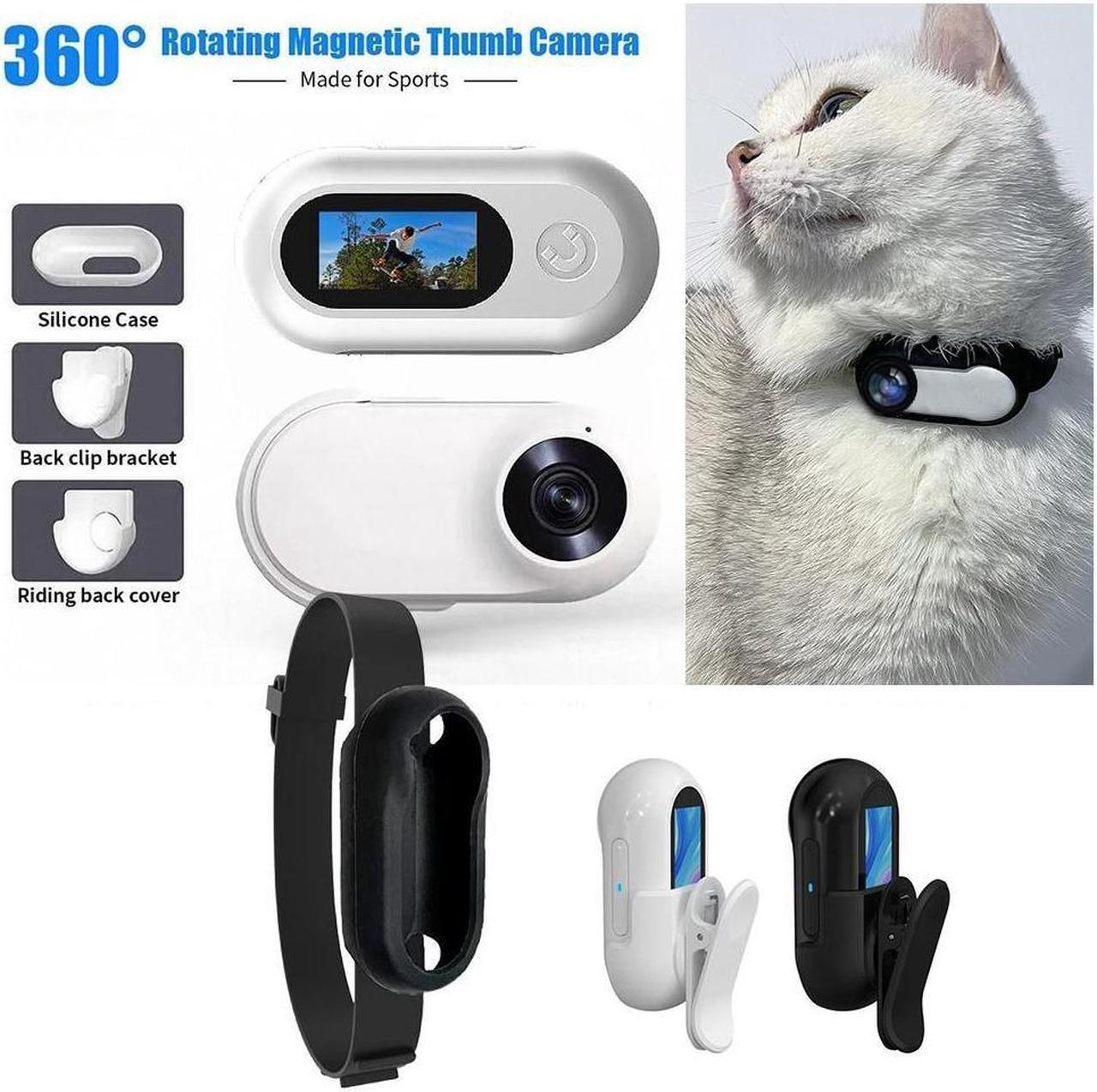 Alt view image 5 of 7 - Pet Collar Camera HD 1080p Mini Sports Camera With Screen Video Recording Outdoor Wireless Camera Collar Pet Cat Safety Supplies
