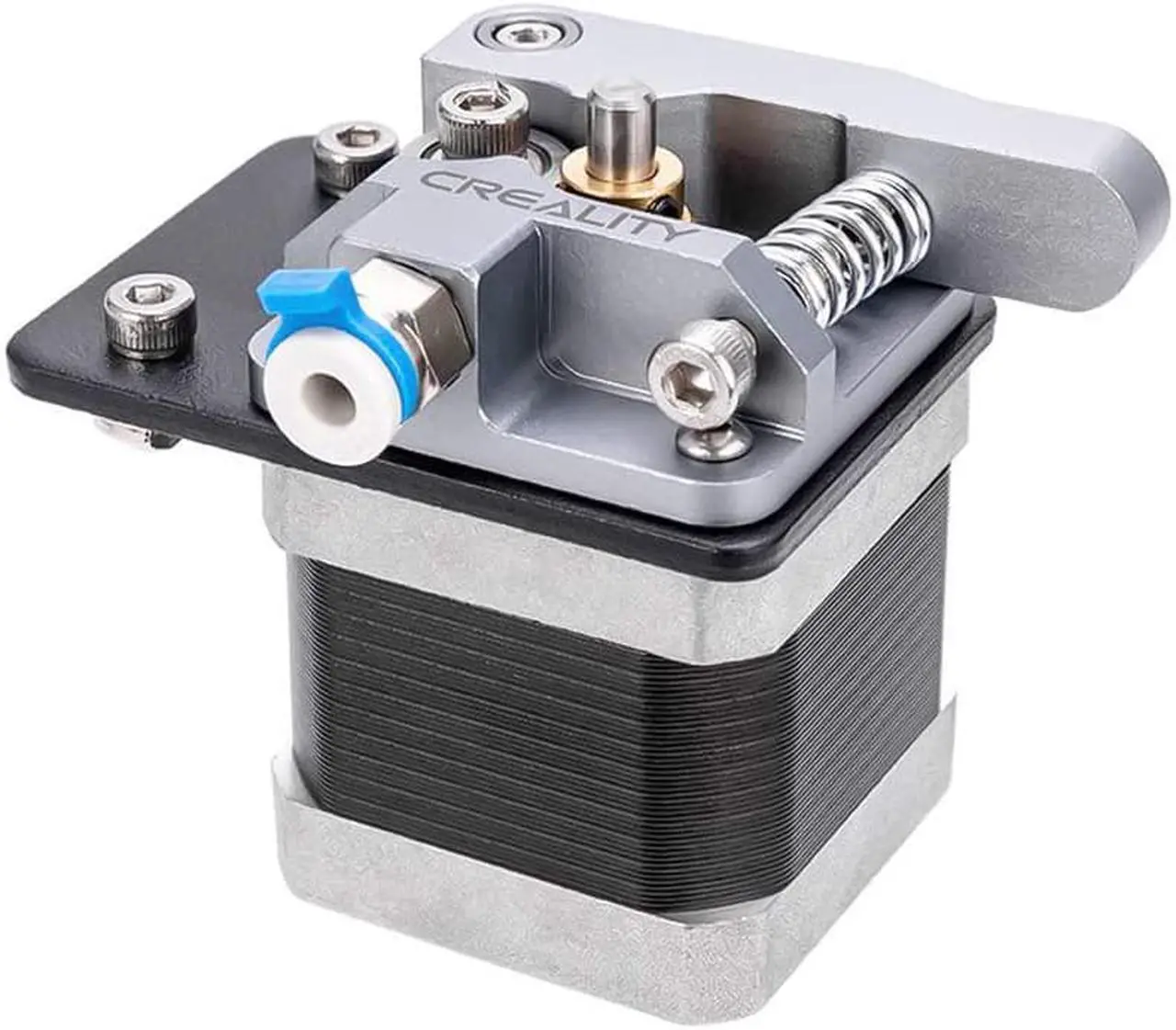 Alt view image 4 of 6 - Creality Official Ender 3 Extruder Upgrade Metal MK8 Bowden Extruder Drive Feeder 3D Printer Parts for Ender-3 V2/Ender-3 Pro/Ender-3 Max CR-10/10S Gray Aluminum 1.75mm Filament 3D Printer Extruder