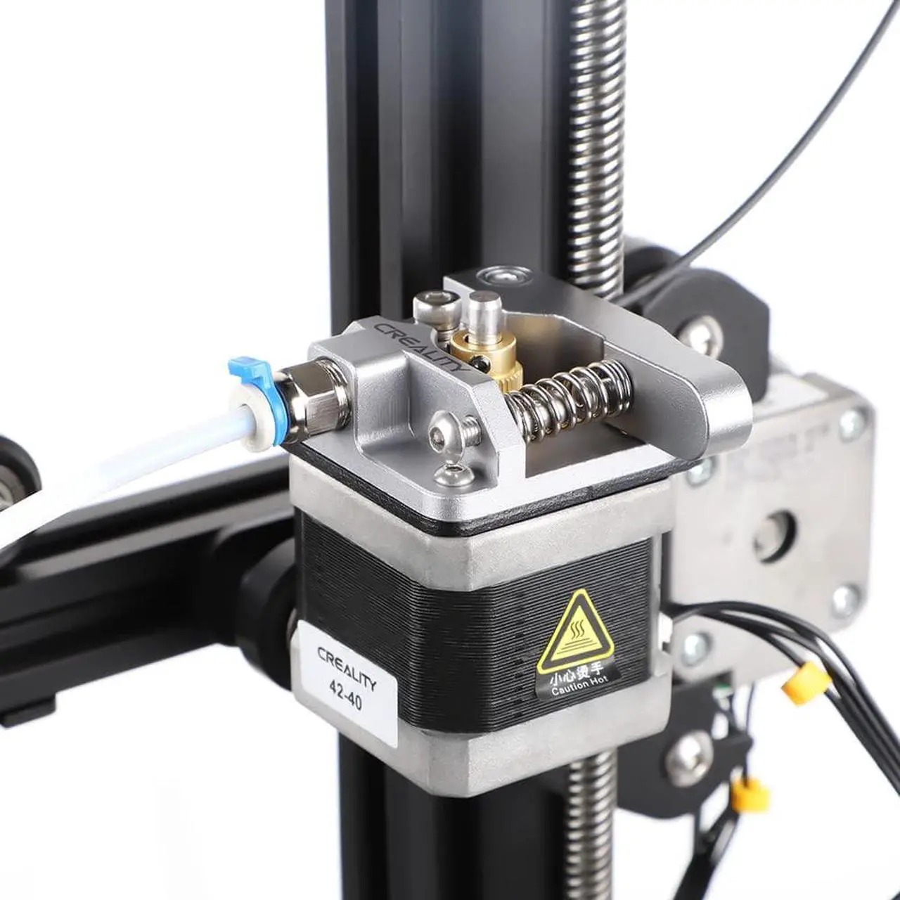 Alt view image 6 of 6 - Creality Official Ender 3 Extruder Upgrade Metal MK8 Bowden Extruder Drive Feeder 3D Printer Parts for Ender-3 V2/Ender-3 Pro/Ender-3 Max CR-10/10S Gray Aluminum 1.75mm Filament 3D Printer Extruder