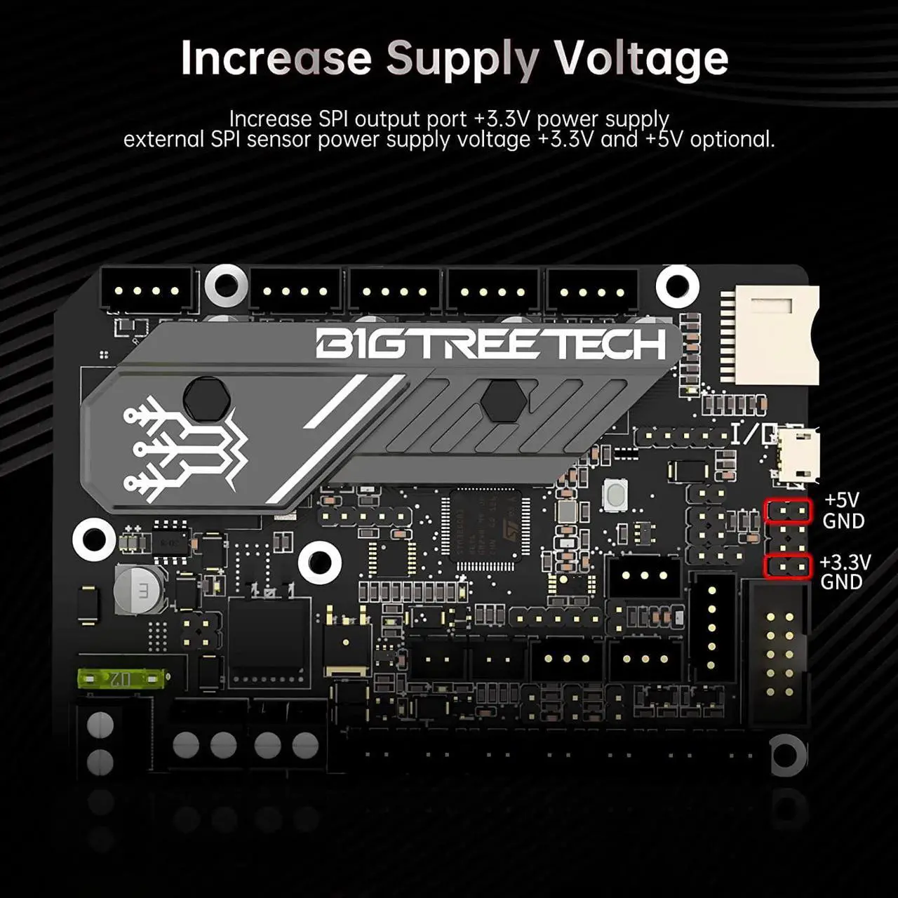 Alt view image 5 of 7 - BIGTREETECH SKR Mini E3 V3.0 Control Board with TMC2209 UART Stepper Driver New Upgrade 32Bit 3D Printer Silent Board for Ender 3, Ender3 Pro, Ender 3 V2 3D Printer