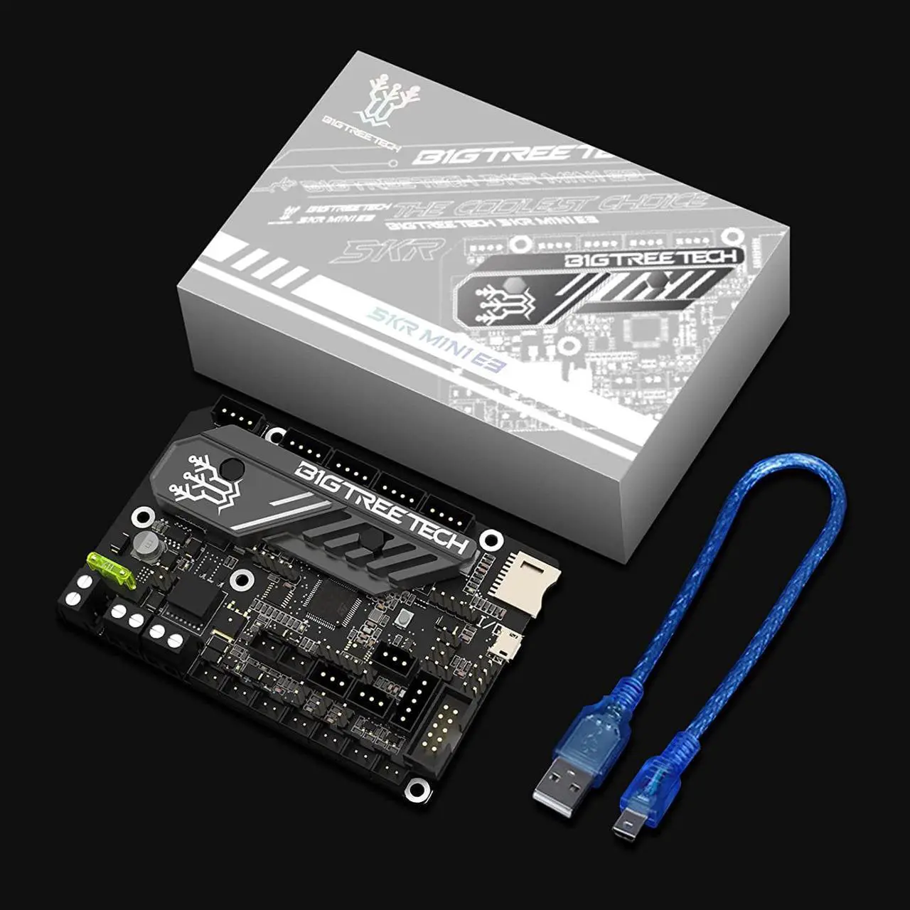Alt view image 7 of 7 - BIGTREETECH SKR Mini E3 V3.0 Control Board with TMC2209 UART Stepper Driver New Upgrade 32Bit 3D Printer Silent Board for Ender 3, Ender3 Pro, Ender 3 V2 3D Printer