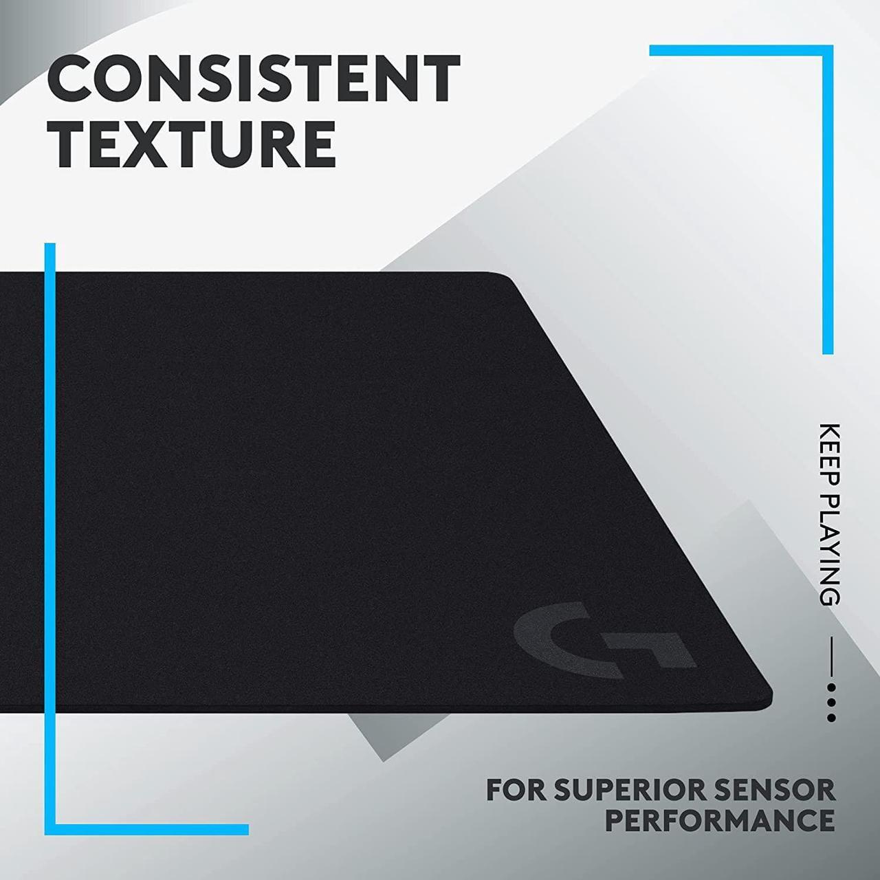 Alt view image 4 of 7 - G840 XL Cloth Gaming Mouse Pad - 0.12 in Thin, Stable Rubber Base, Performance-Tuned Surface - Black
