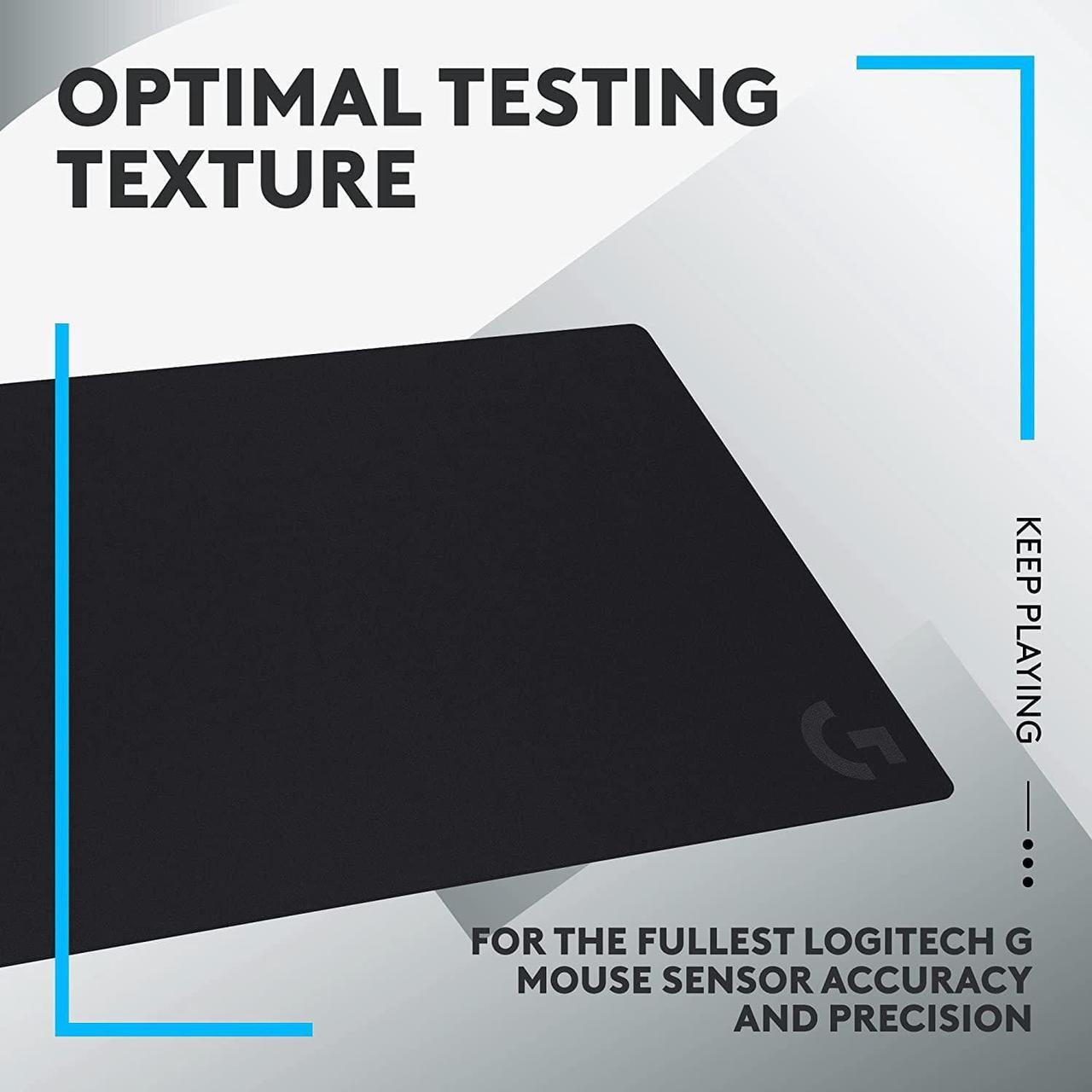 Alt view image 5 of 7 - G840 XL Cloth Gaming Mouse Pad - 0.12 in Thin, Stable Rubber Base, Performance-Tuned Surface - Black