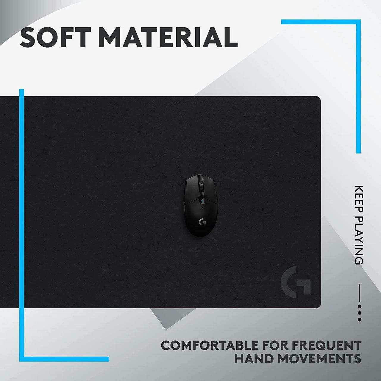 Alt view image 7 of 7 - G840 XL Cloth Gaming Mouse Pad - 0.12 in Thin, Stable Rubber Base, Performance-Tuned Surface - Black