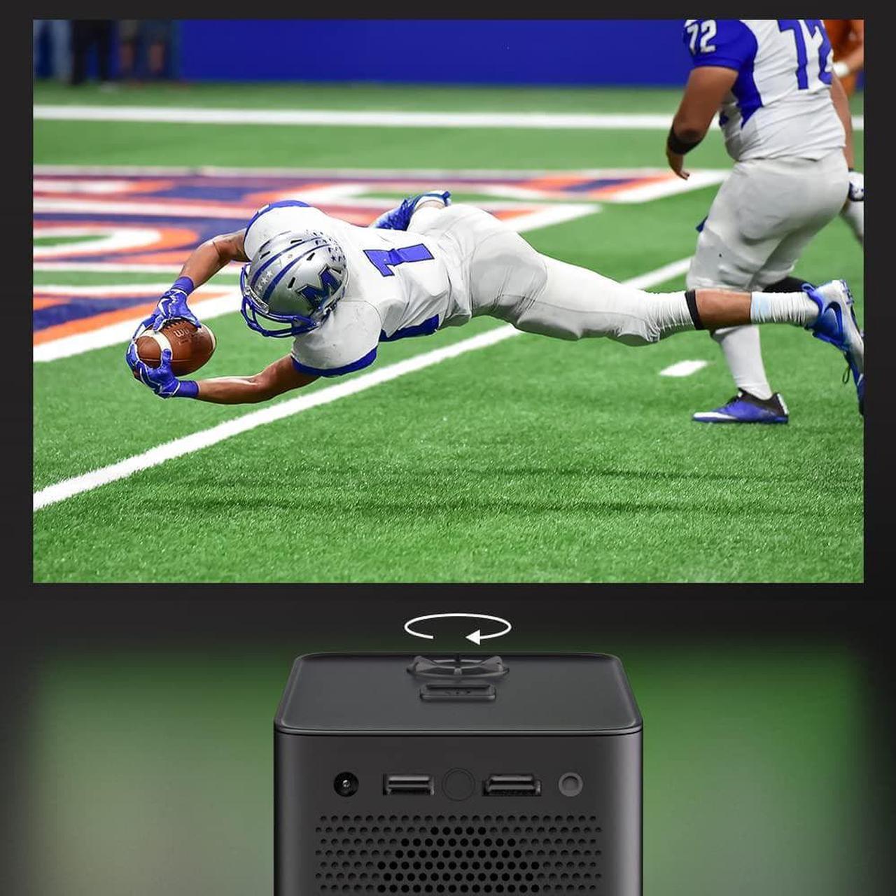 Alt view image 5 of 7 - Smart Projector , Mini Projector Native 1080P,150 ANSI Lumen 9500L Portable Projector, Projector with WIFI and Bluetooth Remote Control,Support 4K Compatible with TV Stick,Laptop,iOS & Android (Black)