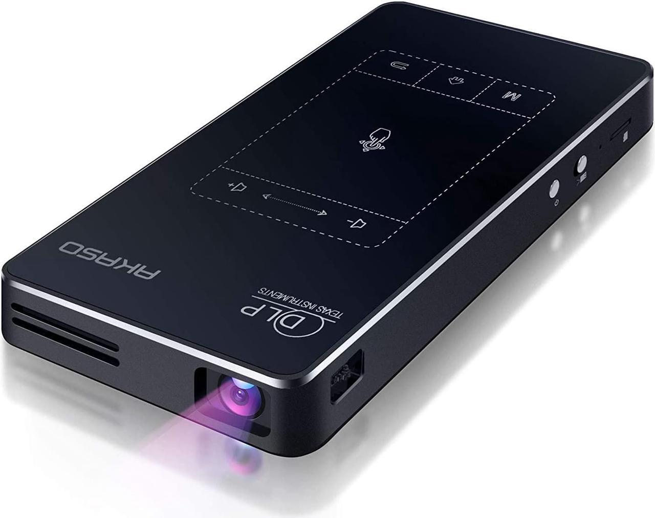 Main image of AKASO WT50 Mini Pocket Pico Projector, 1080P Movie Video DLP Portable Projector with Android OS, Built-in Battery WiFi & Bluetooth, Projector for Cookie Decorating, Connects to iPhone and Android