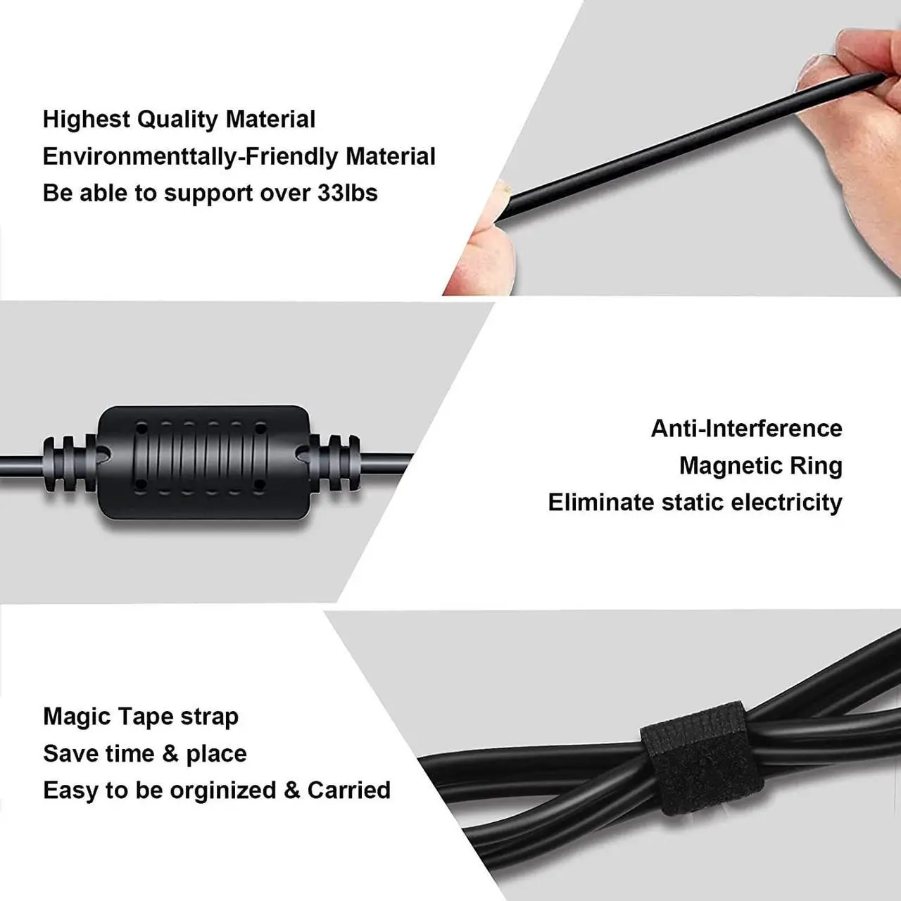 Alt view image 5 of 6 - 65W Laptop Charger Compatible for HP EliteBook 840 G3 G4 G5 G6 G7 850 G3 820 725 745 755 X360 HP Probook Charger 640 G5 650 G2 430 440 450 G2 G3 G5 Ac Adapter Notebook Power Supply Cord