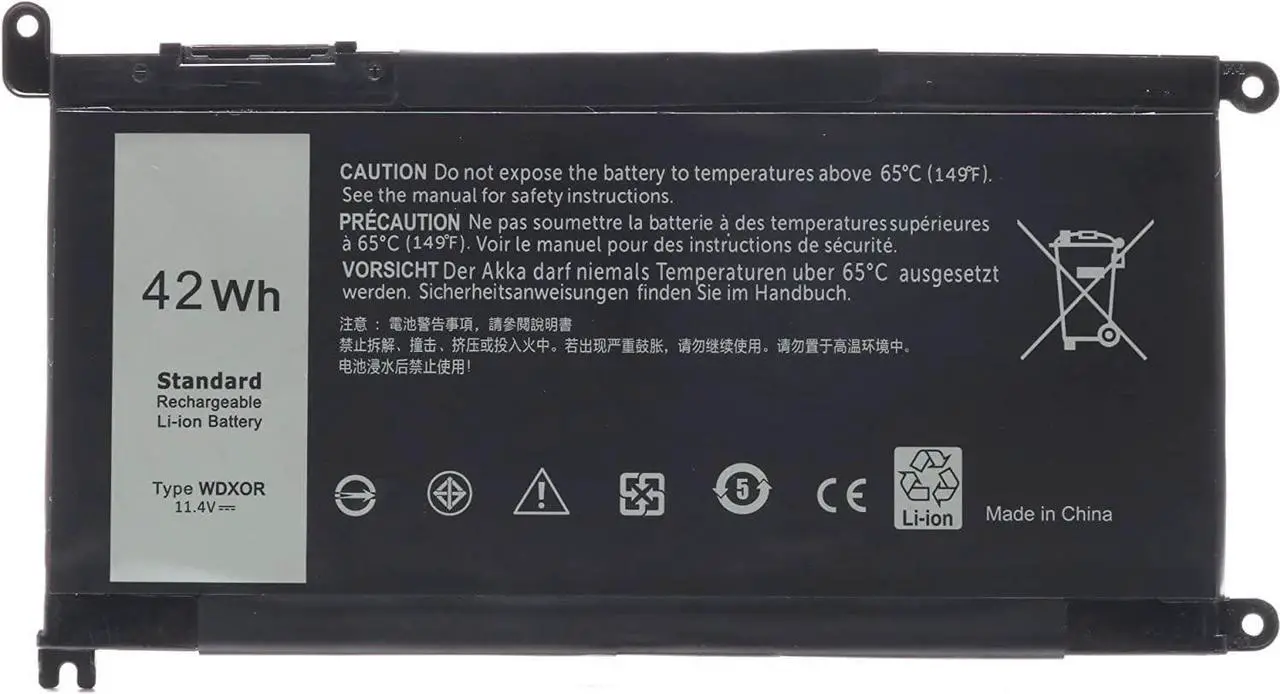 Main image of 42WH WDXOR 11.4V Battery Replace for Dell Inspiron 13 7378 13 5000 5378 5368 15 7579 5567 5568 5578 7570 7569 Inspiron 5000 7000 17 5000 Series Laptop