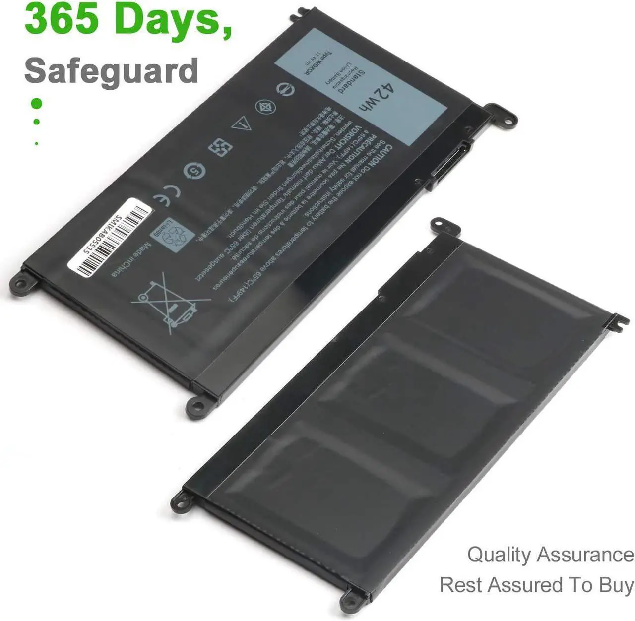 Alt view image 7 of 7 - 42WH WDXOR 11.4V Battery Replace for Dell Inspiron 13 7378 13 5000 5378 5368 15 7579 5567 5568 5578 7570 7569 Inspiron 5000 7000 17 5000 Series Laptop