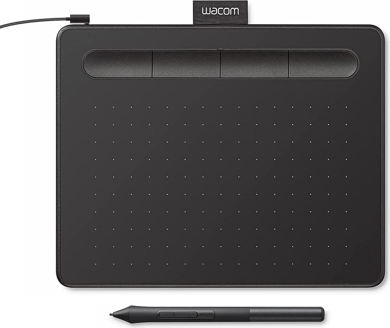 Main image of Wacom Intuos Small Graphics Drawing Tablet, includes Training & Software; 4 Customizable ExpressKeys Compatible With Chromebook Mac Android & Windows, drawing, photo/video editing, design & education