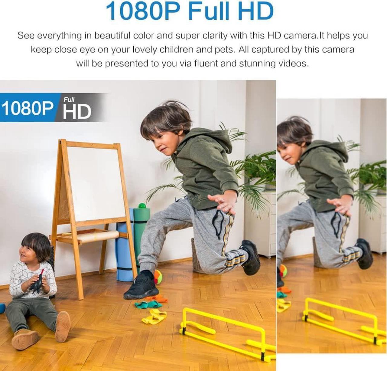 Alt view image 3 of 7 - Pyzzia Smallest WiFi Wireless Security Camera 1080P HD Smart Home Cameras Dome IP Surveillance Cameras Motion Detection&Night Vision Indoor App Remote Control No Battery