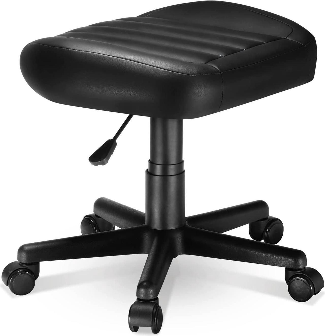 Main image of EUREKA ERGONOMIC Multi-Use Stool,Gaming Foot Stool,Height Adjustable Swivel Rolling Stool Chair W Wheels,Ottoman Footrest Simple Meeting Chair Video Game Stool for Gaming Home Office,Black