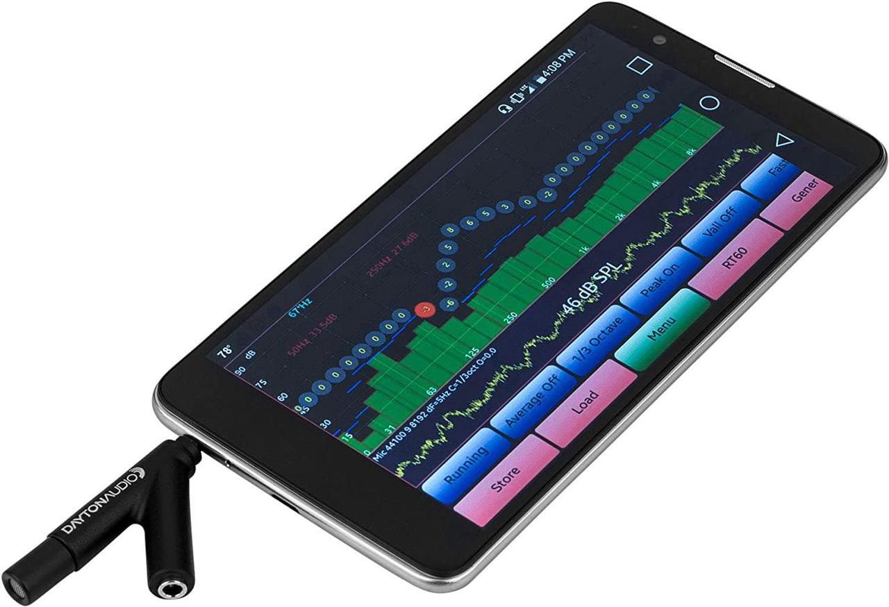 Alt view image 4 of 5 - Dayton Audio iMM-6 Calibrated Measurement Microphone for iPhone, iPad Tablet and Android,Black