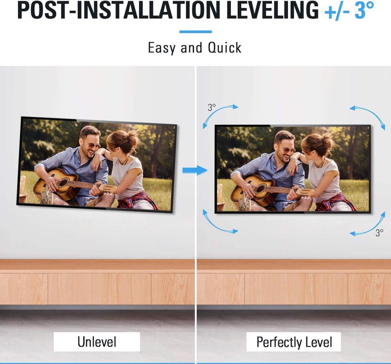 Alt view image 6 of 7 - TV Mount Full Motion TV Wall Mount for Most 32-65 Inch Flat Screen TV, Wall Mount TV Bracket with Dual Arms, Max VESA 400x400mm and 99 LBS, Fits 16", 18", 24" Studs MD2380-24K TV Mounts