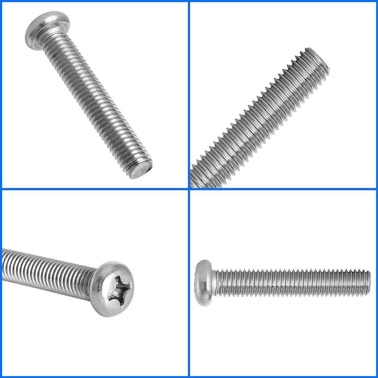 Alt view image 6 of 6 - Wall Mounting Screws Bolts for Samsung TV - M8 x 45mm with 25mm Long Spacers, Solid Screw Bolts Hardware for Mounting Samsung TV, TV Mounting Bolts Work with Samsung 50" 55" 60" 65" 70" 75" 82" TV