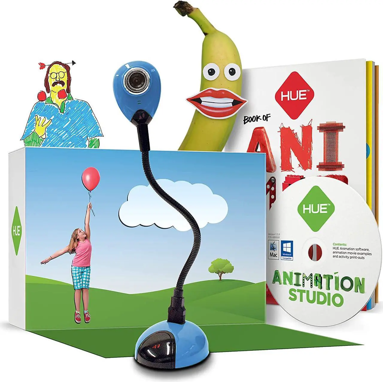 Alt view image 2 of 6 - HUE Animation Studio: Complete Stop Motion Animation Kit HD Camera, Software and Book for Windows (Blue)