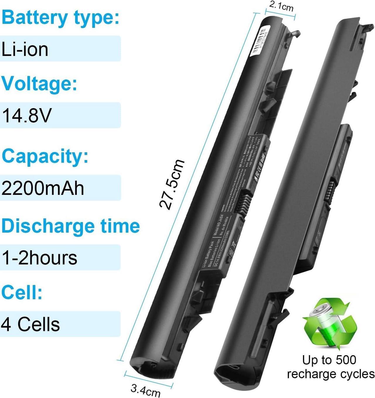 Alt view image 3 of 7 - 919700-850 Laptop Battery for JC03 JC04 919681-421 HSTNN-LB7V HSTNN-DB8E HSTNN-H7BX HSTNN-L67N HSTNN-PB6Y TPN-C129 TPN-C130 TPN-W129 TPN-W130 17-BS049DX 17-BS011DX 17-bs067cl 250-G6 3inr19/66