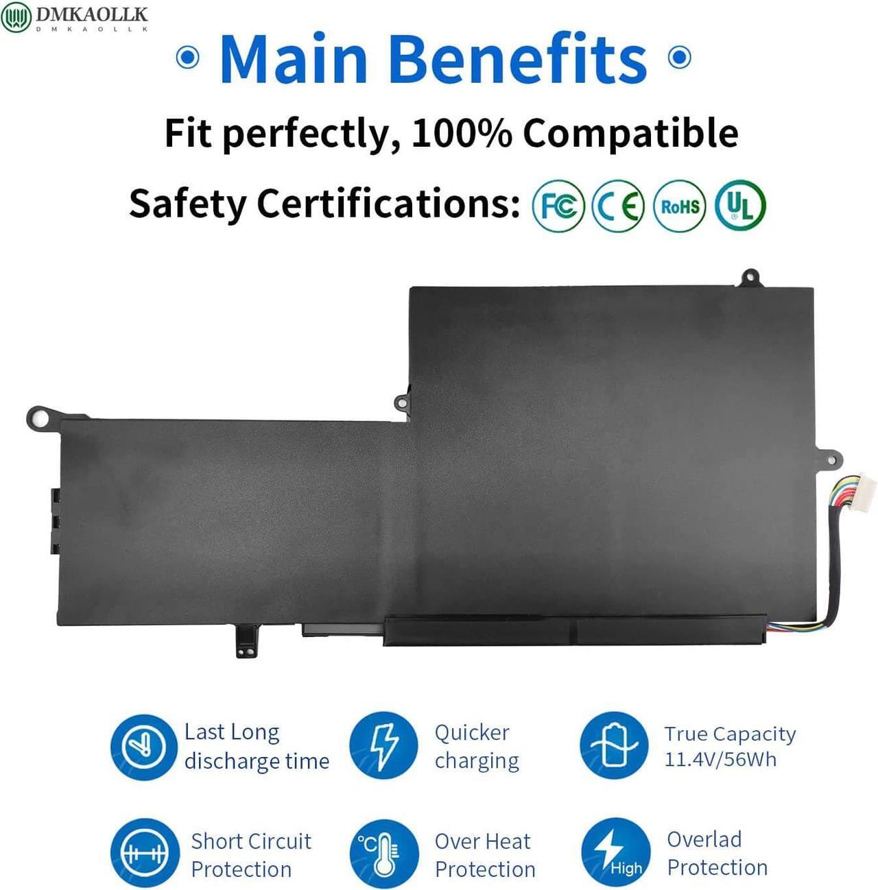 Alt view image 3 of 7 - PK03XL 789116-005 788237-2c3 Battery for HP Spectre X360 13-4002dx 13-4003dx 13-4005dx 13-4001dx 13-4100dx 13-4101dx 13-4102dx 13-4103dx 13-4110dx 13-4116dx 13-4193dx 13-4125nr 13t-4000 13-y023cl