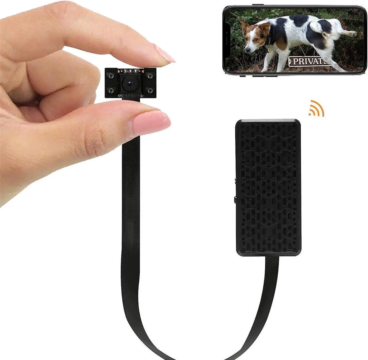 Main image of WiFi Hidden Camera 4K Ultra HD, Small Wireless Small Nanny Cam for Home Security, Cam Indoor, Motion Detection, Night Vision, Battery, Phone App, NO Audio, 5