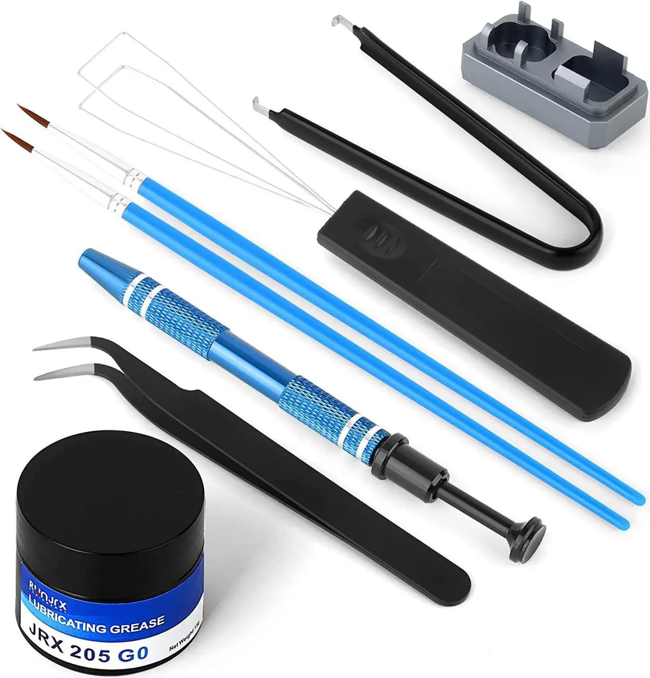 Main image of Keyboard Lube Kit JRX 205G0 0.53oz/15g for Mechanical Lube, Switch Opener MX Kailh Gateron Switch,Keyboard Tools with Keycap Puller (RJ-074)
