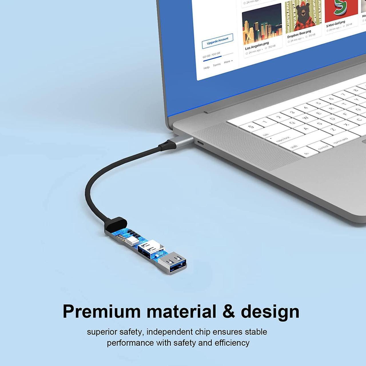 Alt view image 7 of 7 - [Apple MFi Certified] Lightning to USB Hub, 2-in-1 USB OTG Hub with 2 USB 3.0 Port and Fast Charging Port for iPhone/iPad Compatible with USB Microphones/USB Flash Drive/Keyboard/Mouse/USB Sound Card