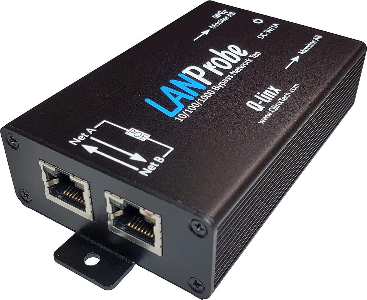 Main image of LANProbe 10/100/1000 Gigabit Ethernet/USB Bypass Network Tap