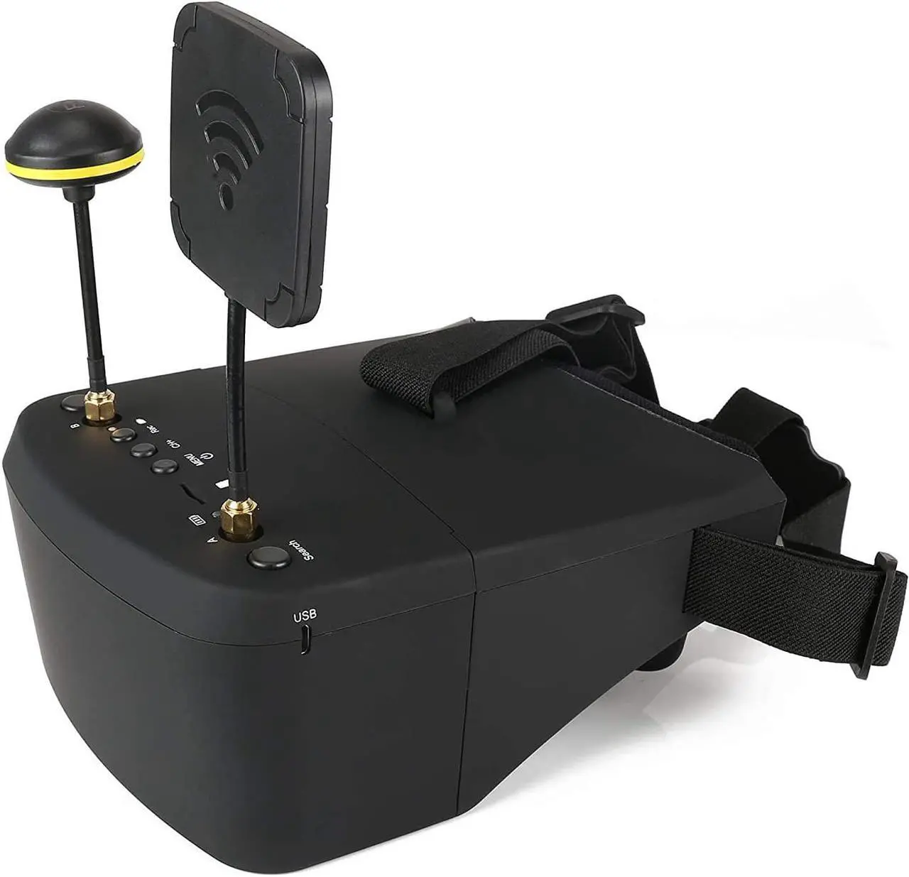Main image of EV800D FPV Goggles with DVR 5.8G 40CH 5 Inch 800x480 Diversity Video Headset Build in 3.7V 2000mAh Battery