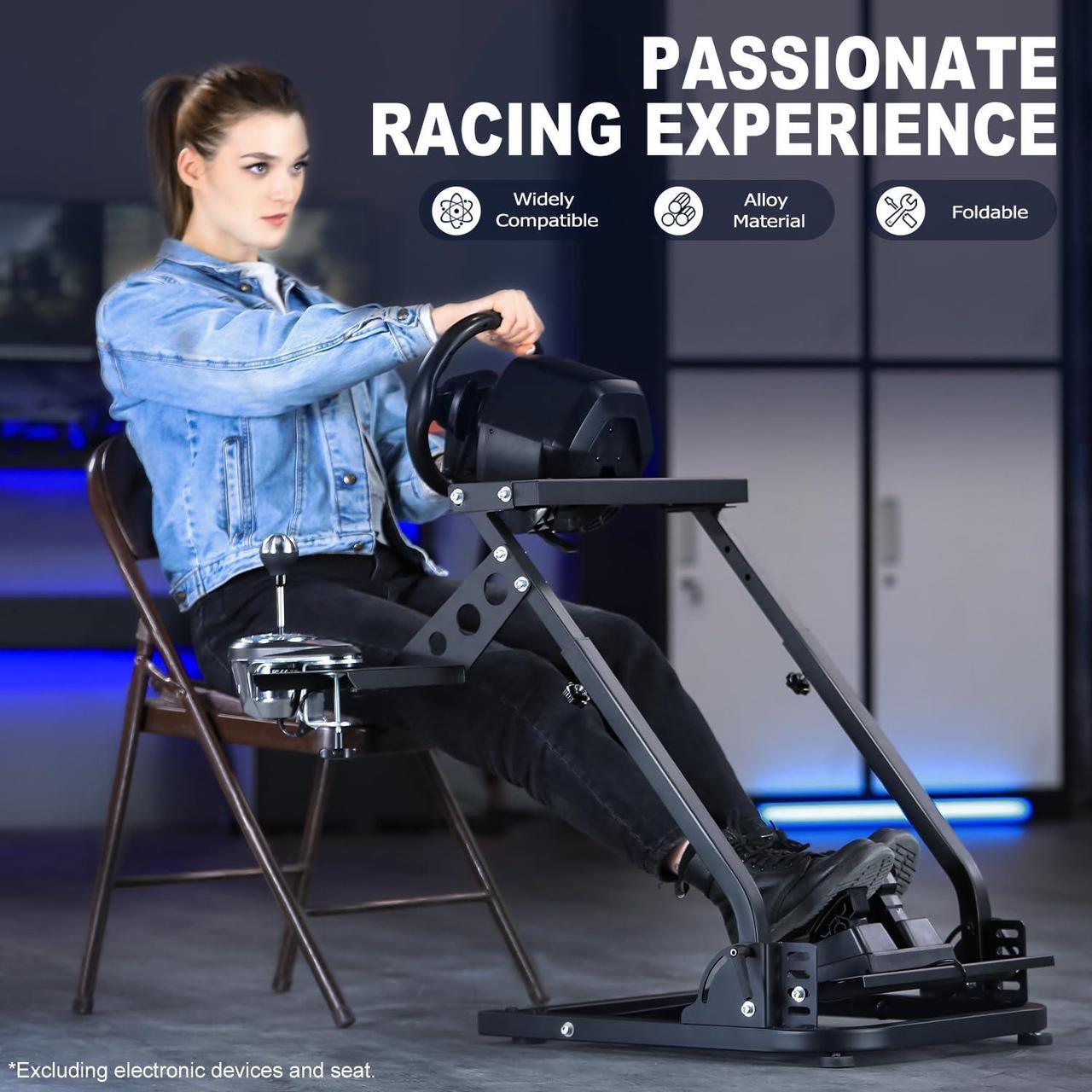 Alt view image 3 of 7 - Minneer PRO Racing Wheel Stand Height Adjustable with Shifter Upgrade for Logitech G25,G27,G29,G920,G923,Thrustmaster TMX, T80, Gaming Steering Simulator Cockpit Wheel and Pedals Not Included