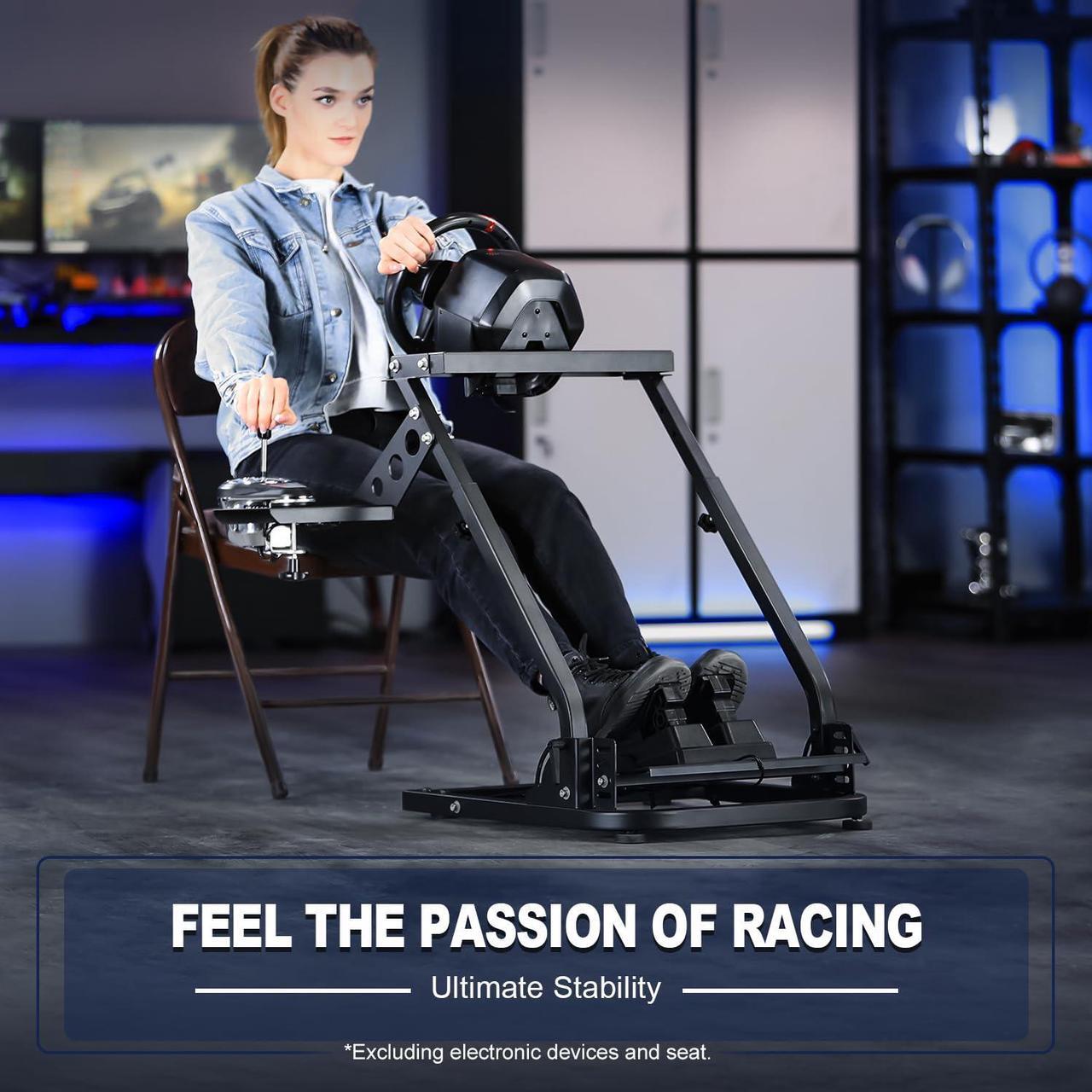 Alt view image 7 of 7 - Minneer PRO Racing Wheel Stand Height Adjustable with Shifter Upgrade for Logitech G25,G27,G29,G920,G923,Thrustmaster TMX, T80, Gaming Steering Simulator Cockpit Wheel and Pedals Not Included