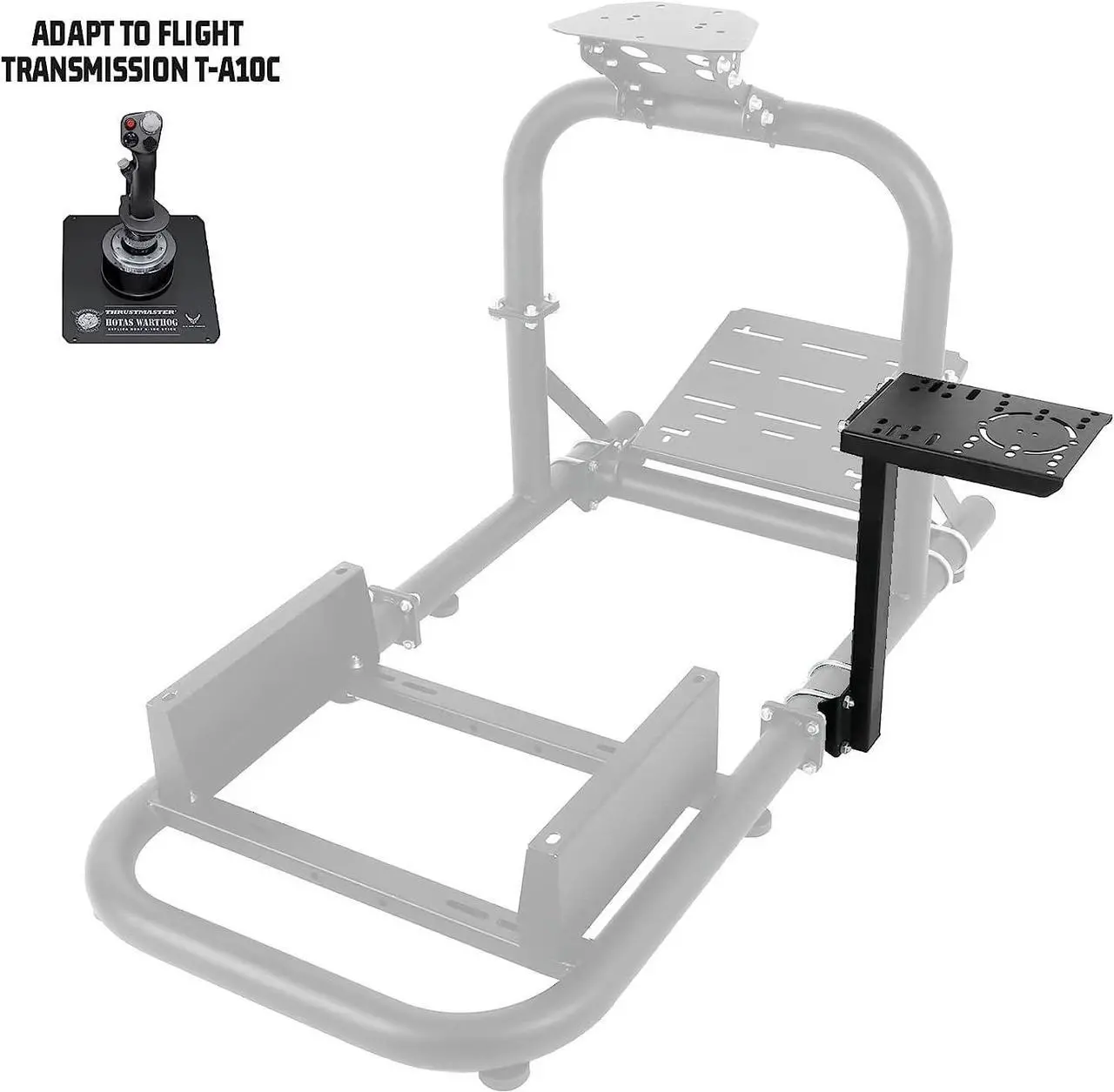 Alt view image 4 of 5 - Minneer Racing Simulator Game Stand Joystick Shifter Accessory,Supports Simultaneous Installation of Shifter Handbrake,fits Logitech Thrustmaster A10C, With Bolt,only for some Racing Wheel Stand