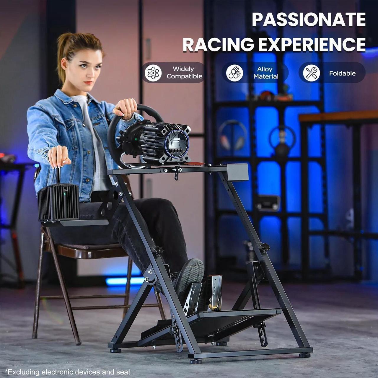 Alt view image 5 of 7 - Minneer Racing Wheel Stand Adjustable for Logitech G25 G27 G29 G920 Driving Simulator for PC,PS4,Xbox Racing Wheel Shifter and Pedals Stand