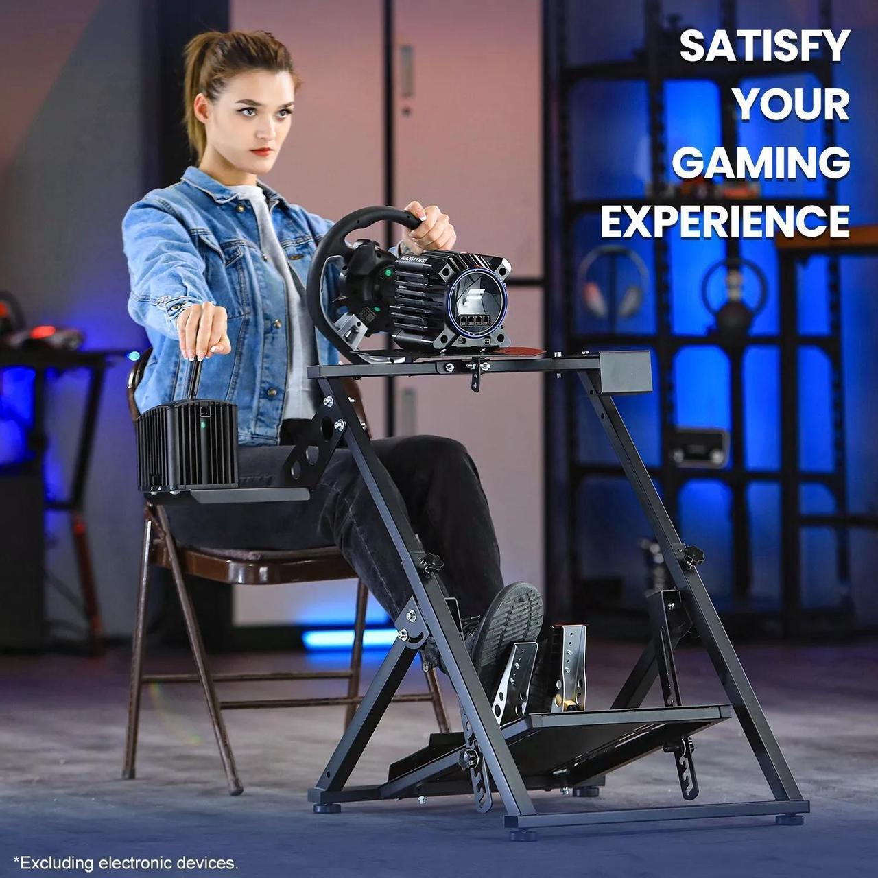 Alt view image 6 of 7 - Minneer Racing Wheel Stand Adjustable for Logitech G25 G27 G29 G920 Driving Simulator for PC,PS4,Xbox Racing Wheel Shifter and Pedals Stand