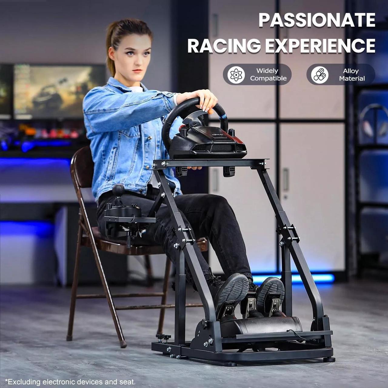 Alt view image 4 of 5 - Minneer Racing Steering Wheel Stand with Pro Reinforced Parts Fit for Logitech G25,G27,G29,G920 Gaming Racing Simulator Cockpit Wheel, Pedals Not Include