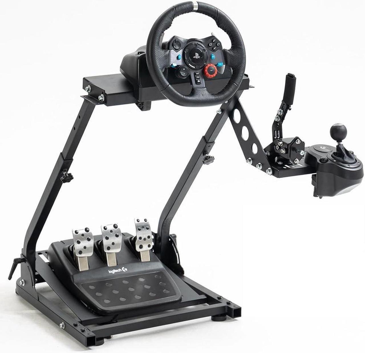 Main image of Minneer PRO Racing Wheel Stand Height Adjustable with Shifter Upgrade for Logitech G25,G27,G29,G920,G923,Thrustmaster TMX, T80, Gaming Steering Simulator Cockpit Wheel and Pedals Not Included
