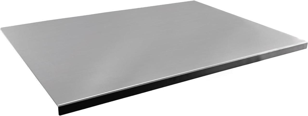 Main image of Minneer Worktop Saver Stainless Steel with Lip for Meat Vegetables Fruit Bread Cheese Smooth and Easy to Clean | Heavy Duty Kitchen Chopping Board Trivet for Hot Pots & Pans(60X50CM)