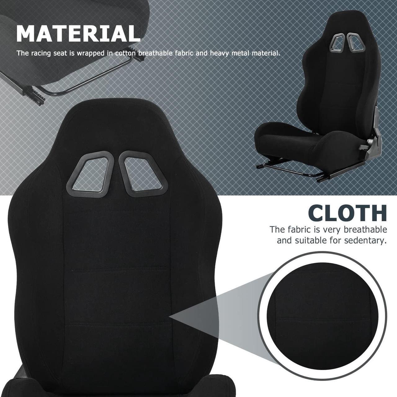 Alt view image 3 of 6 - Minneer Racing Gaming Simulator Cockpit Frame Seat Fit for Logitech/Thrustmaster G27 G29 G920 TX PXN with Adjustable Double Slide,Adapt Racing Wheel Stand Chair,Video Game Seats