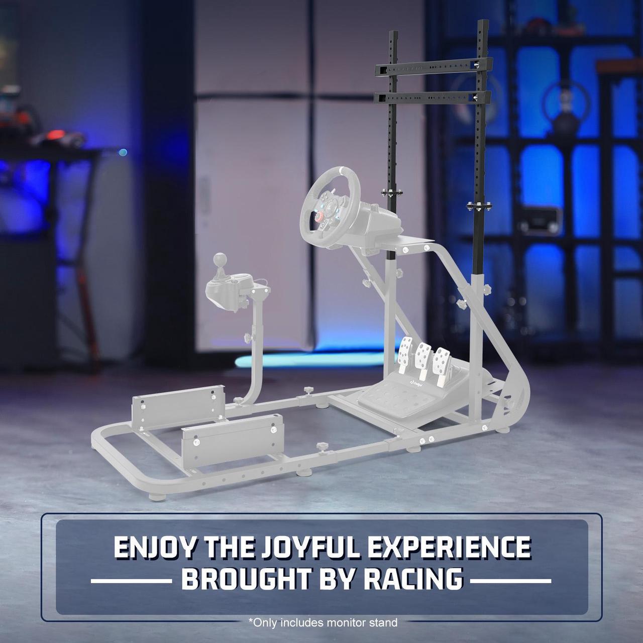 Alt view image 7 of 7 - Minneer Monitor Stand Adjustable TV Position, Height Screen Monitor Mount Supports Screens from 24 to 60 inches Sim Racing Tv Stand Suitable for TVs & PC Monitors (Proprietary Parts for Cockpit 37)