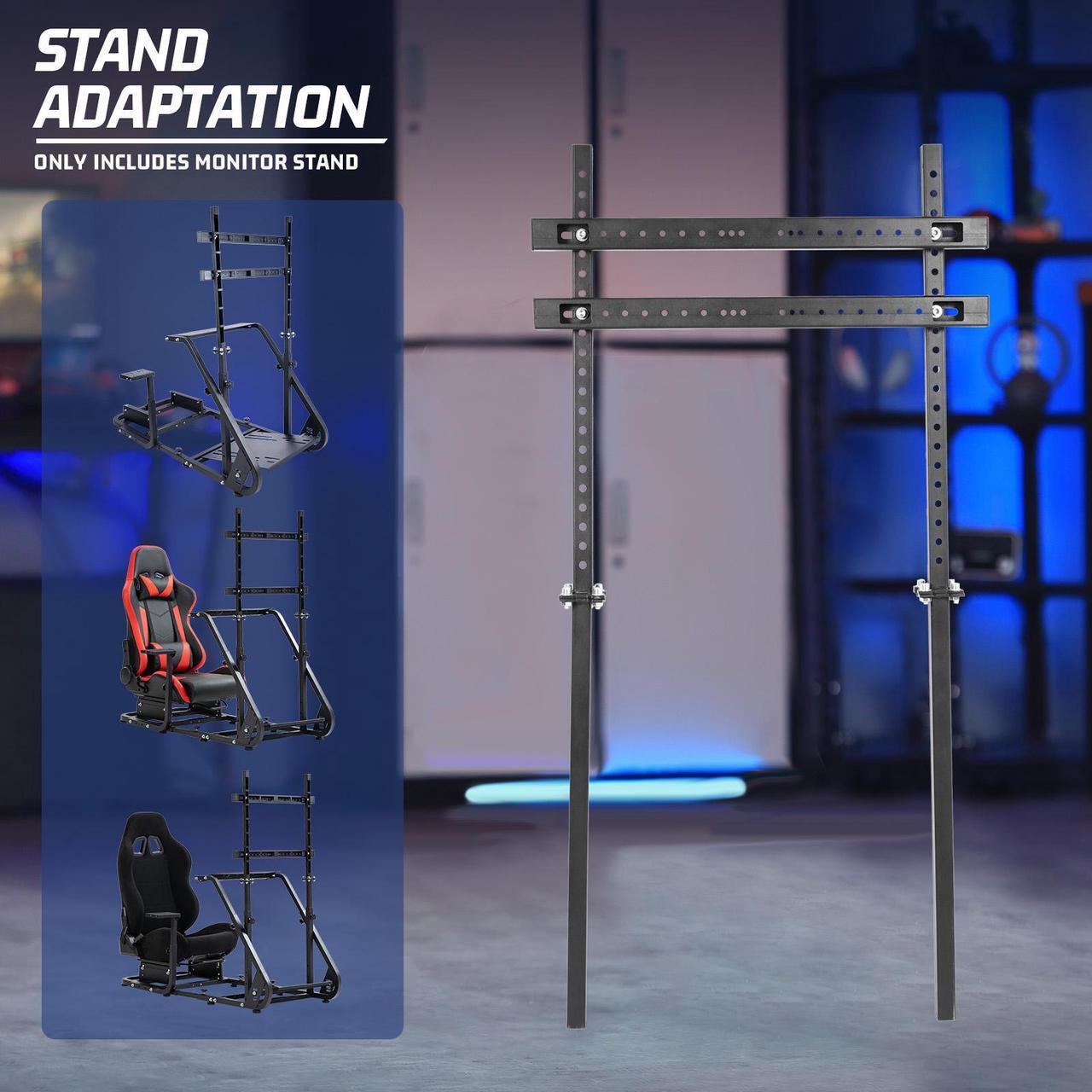 Alt view image 6 of 7 - Minneer Monitor Stand Adjustable TV Position, Height Screen Monitor Mount Supports Screens from 24 to 60 inches Sim Racing Tv Stand Suitable for TVs & PC Monitors (Proprietary Parts for Cockpit 37)