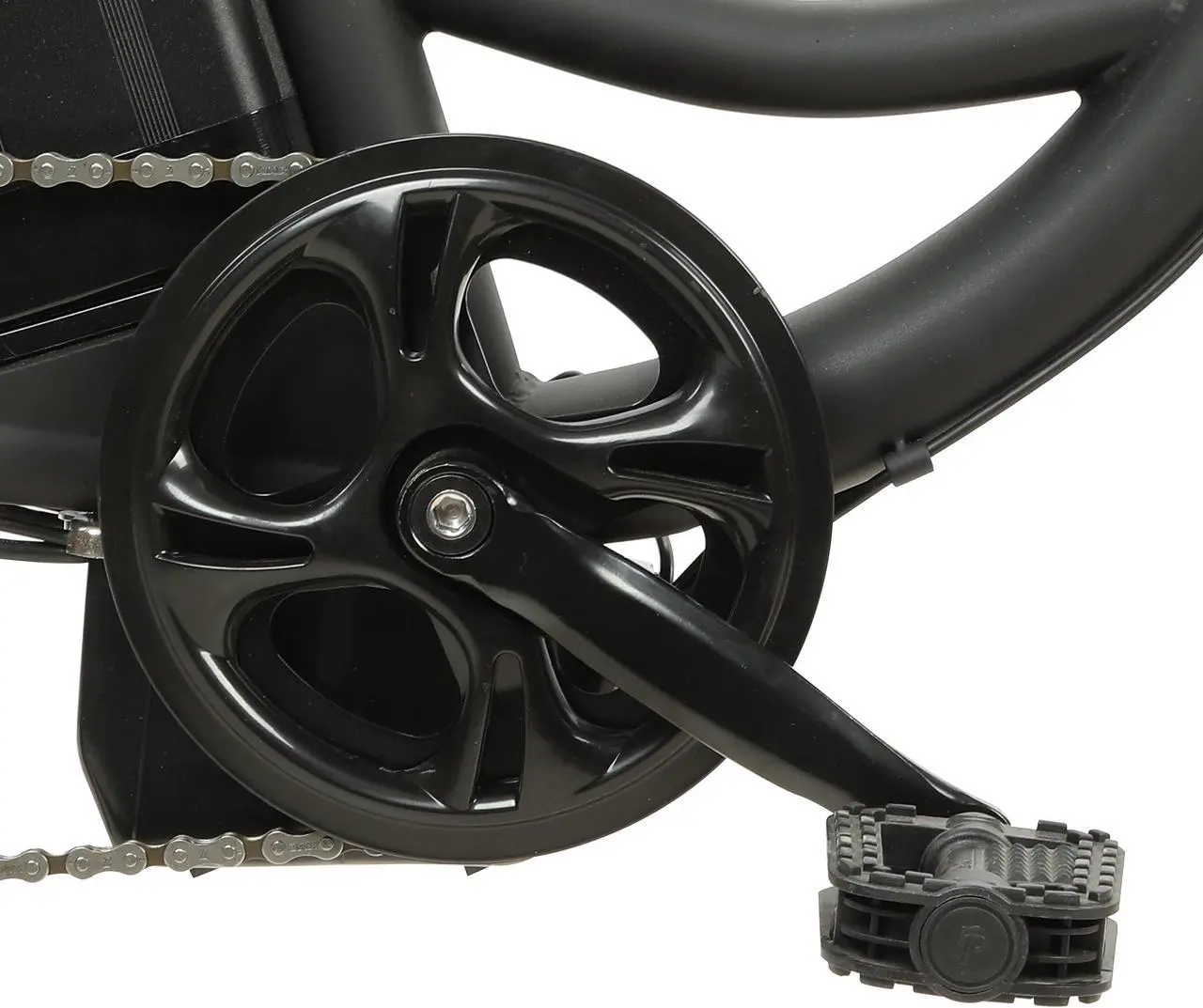 Alt view image 4 of 7 - Ecotric 36V 10AH 350W 26inch black Peacedove Commute Step-Through electric city bicycle with basket, Shimano 7-speed and rear rack